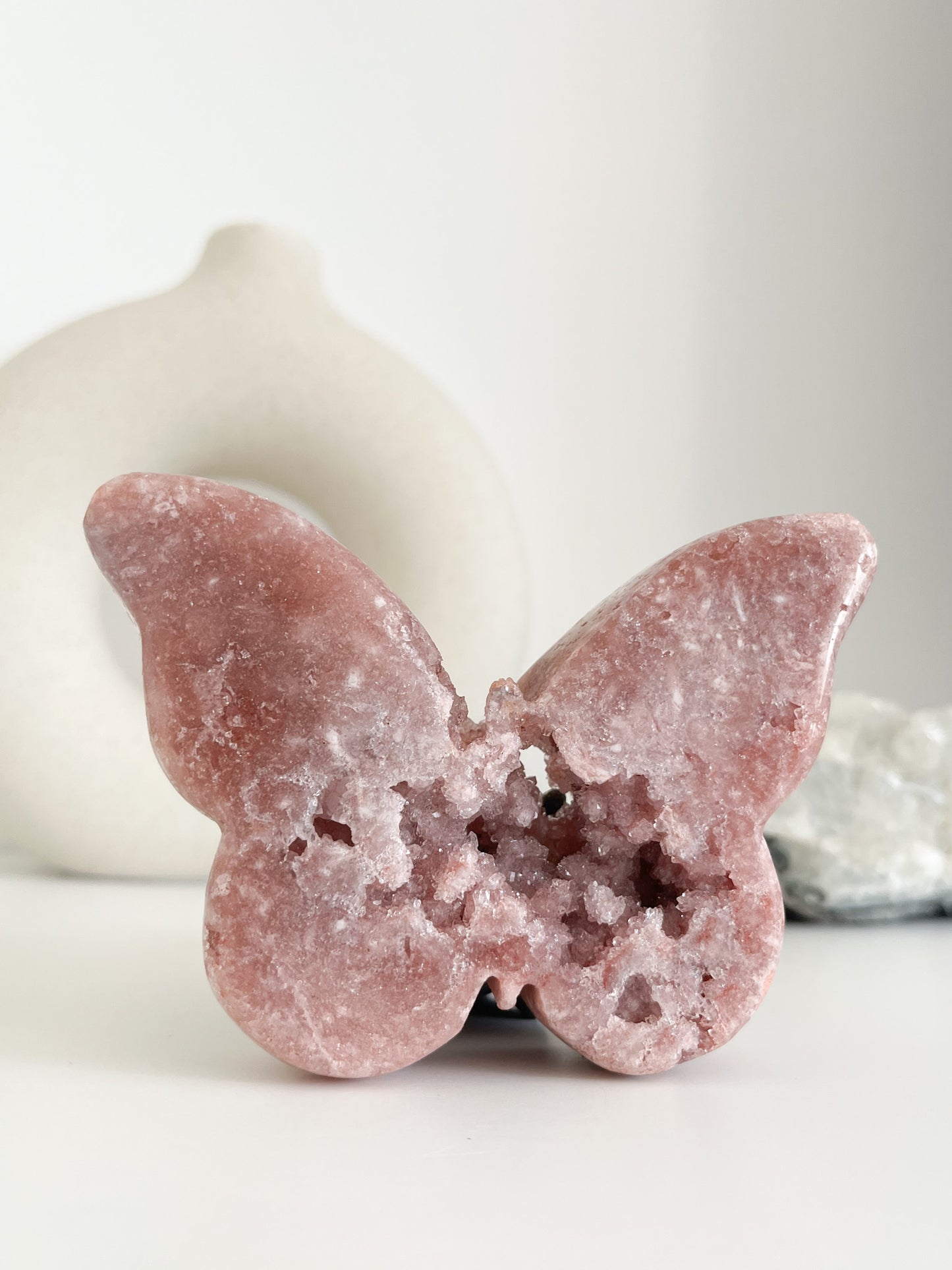Großer wunderschöner druzy🩷 Rosa Amethyst Schmetterling🦋