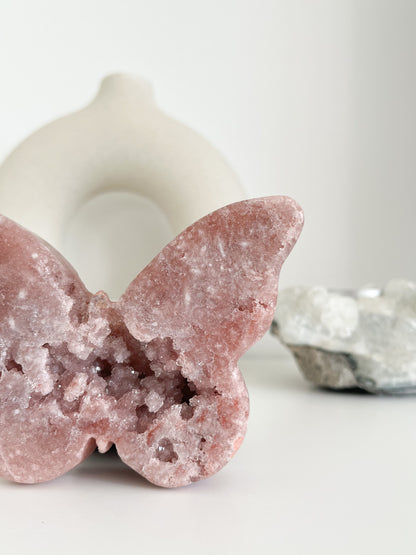 Großer wunderschöner druzy🩷 Rosa Amethyst Schmetterling🦋