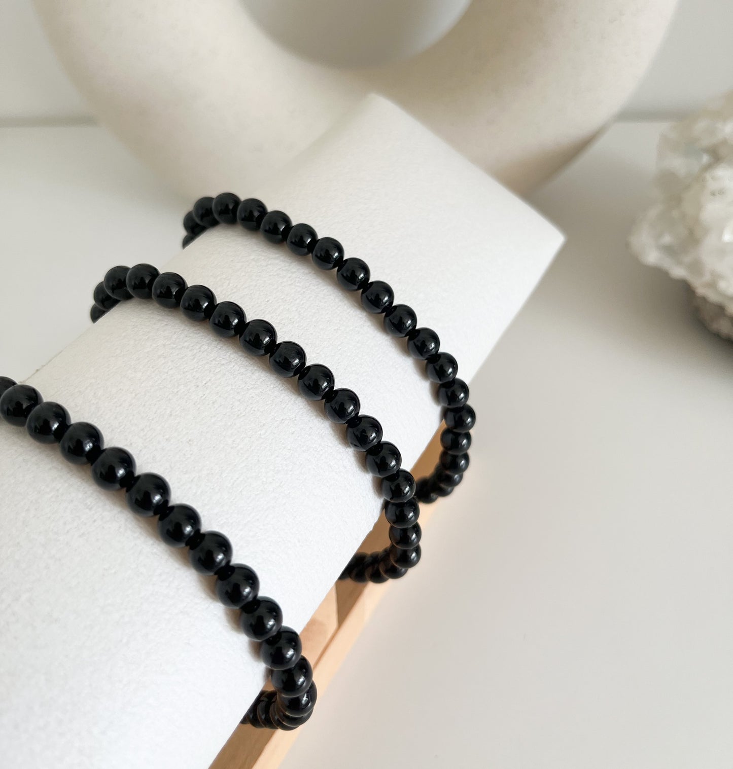 Armbänder mit größerem Umfang | Versteinertes Holz / Turmalin