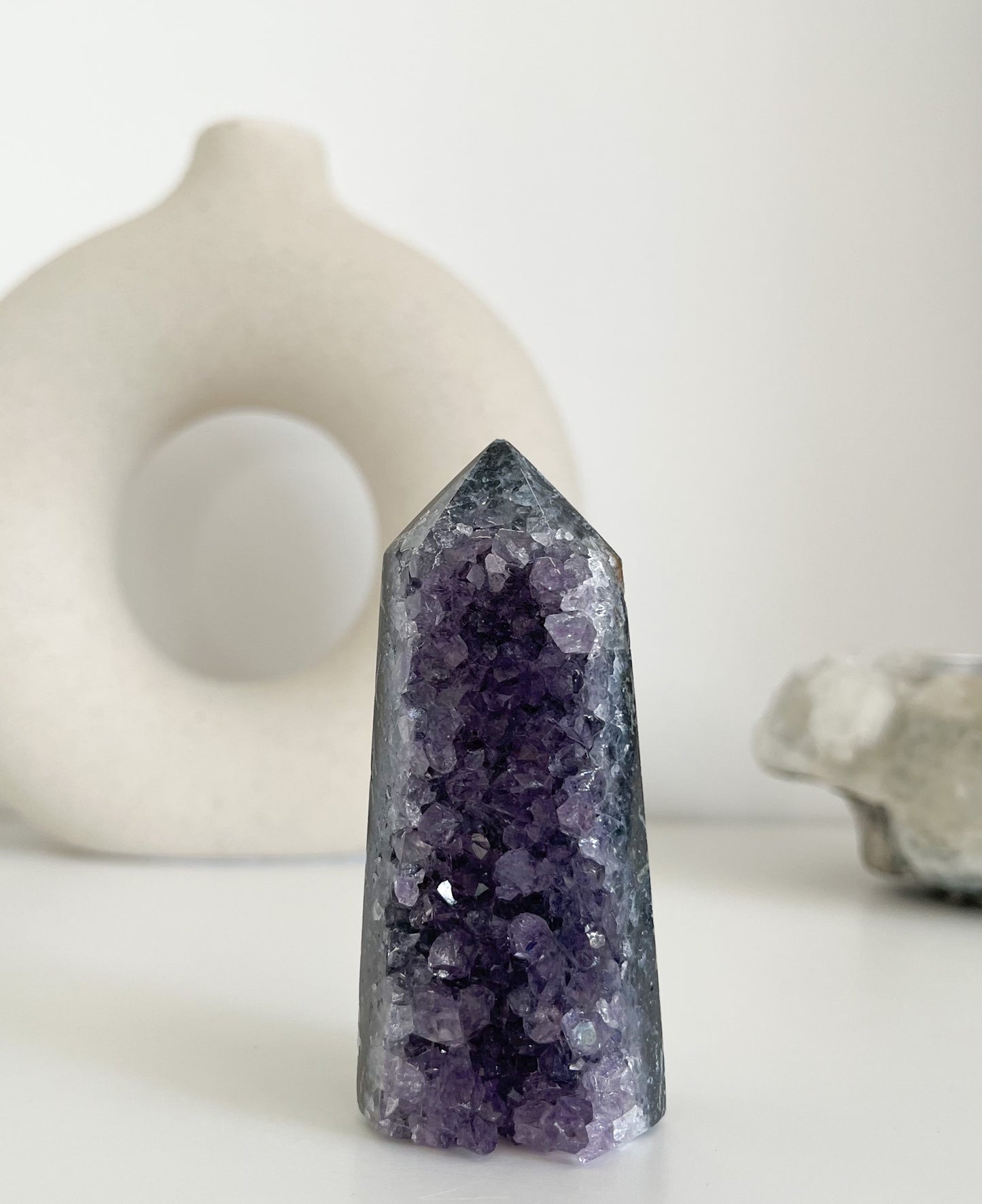 Amethyst Drusen Turm ✨😍💜 Gr. L -M