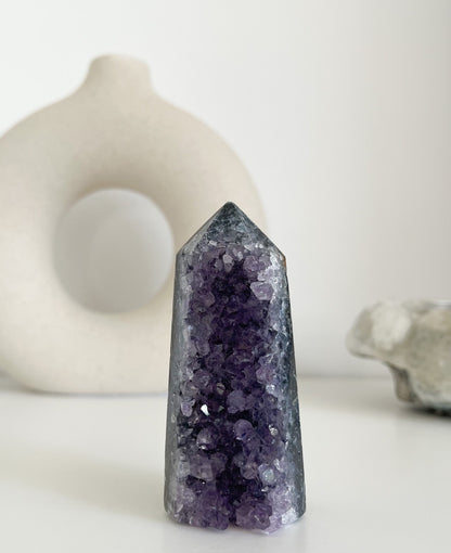 Amethyst Drusen Turm ✨😍💜 Gr. L -M