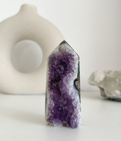 Amethyst Drusen Turm ✨😍💜 Gr. L -M