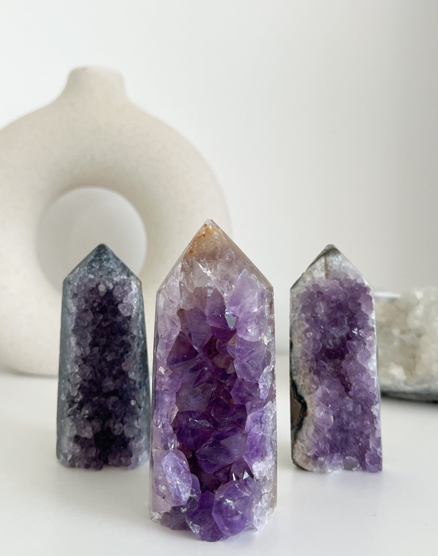 Amethyst Drusen Turm ✨😍💜 Gr. L -M