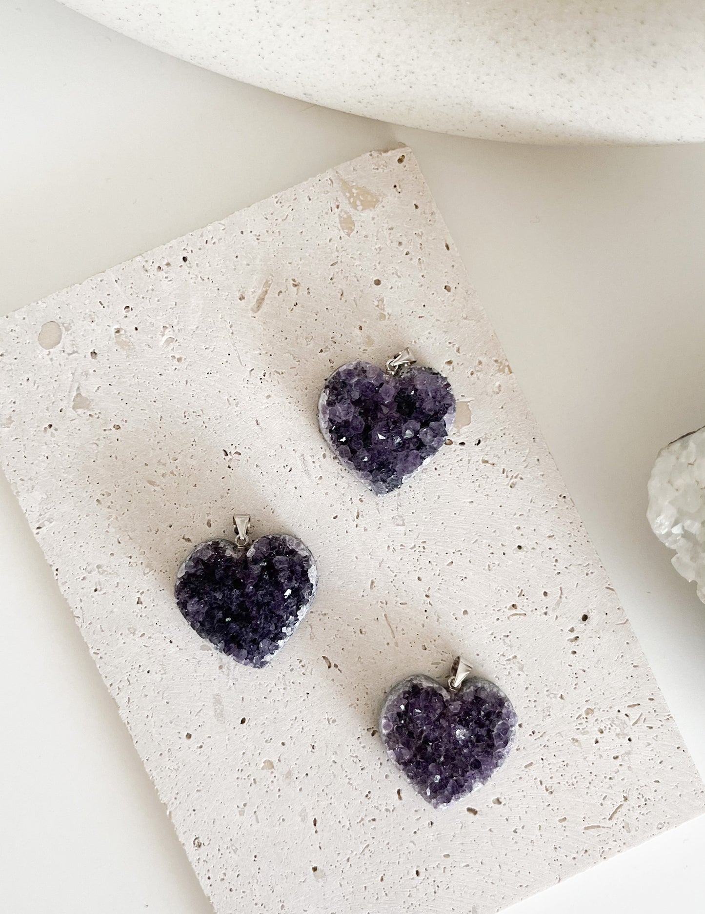 Sehr schöner Amethyst Anhänger "Herz"💜