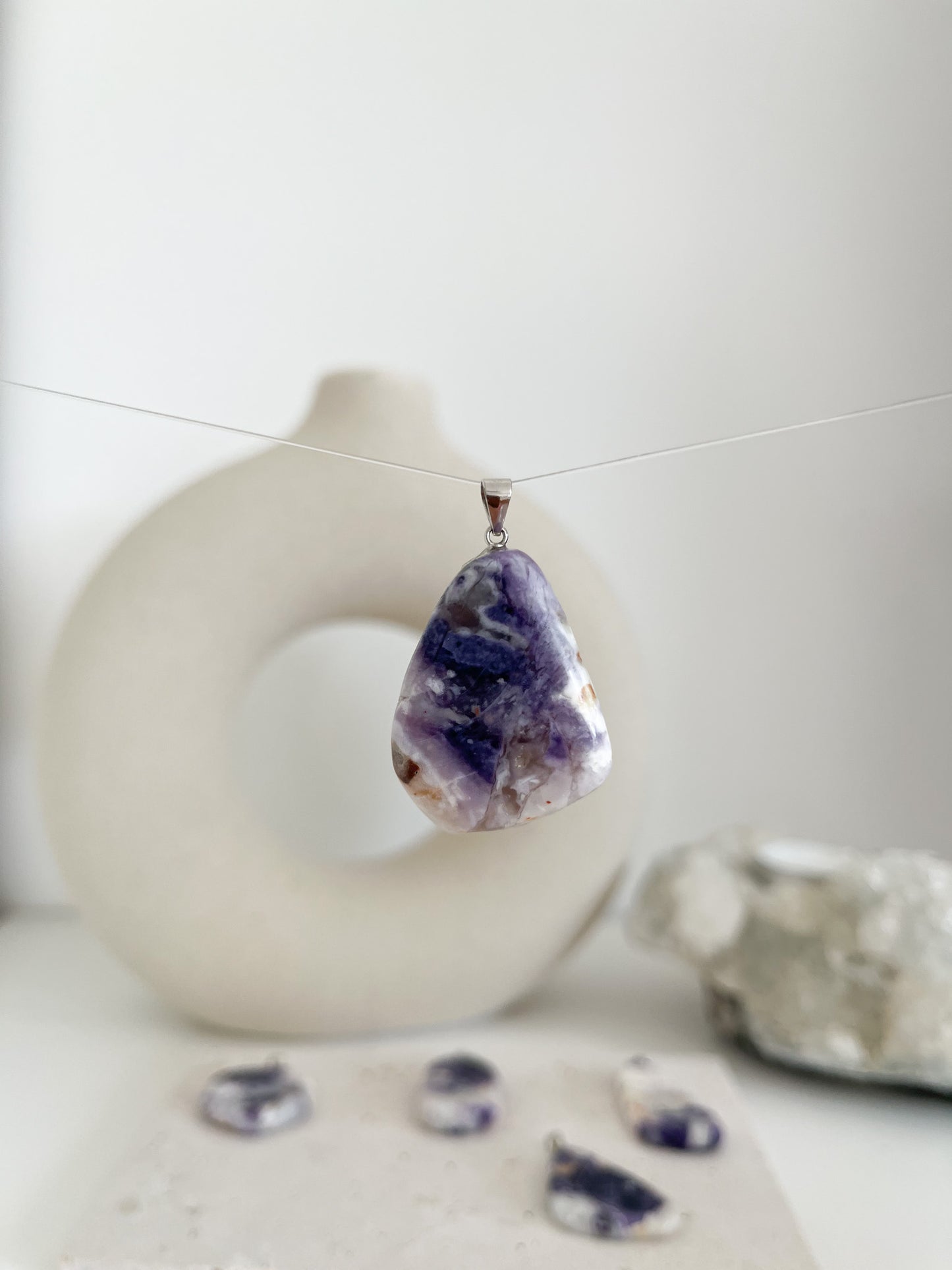 Fluoritopal 💜Anhänger | Fülle, Wachstum & Heilung💫