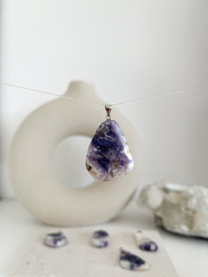 Fluoritopal 💜Anhänger | Fülle, Wachstum & Heilung💫