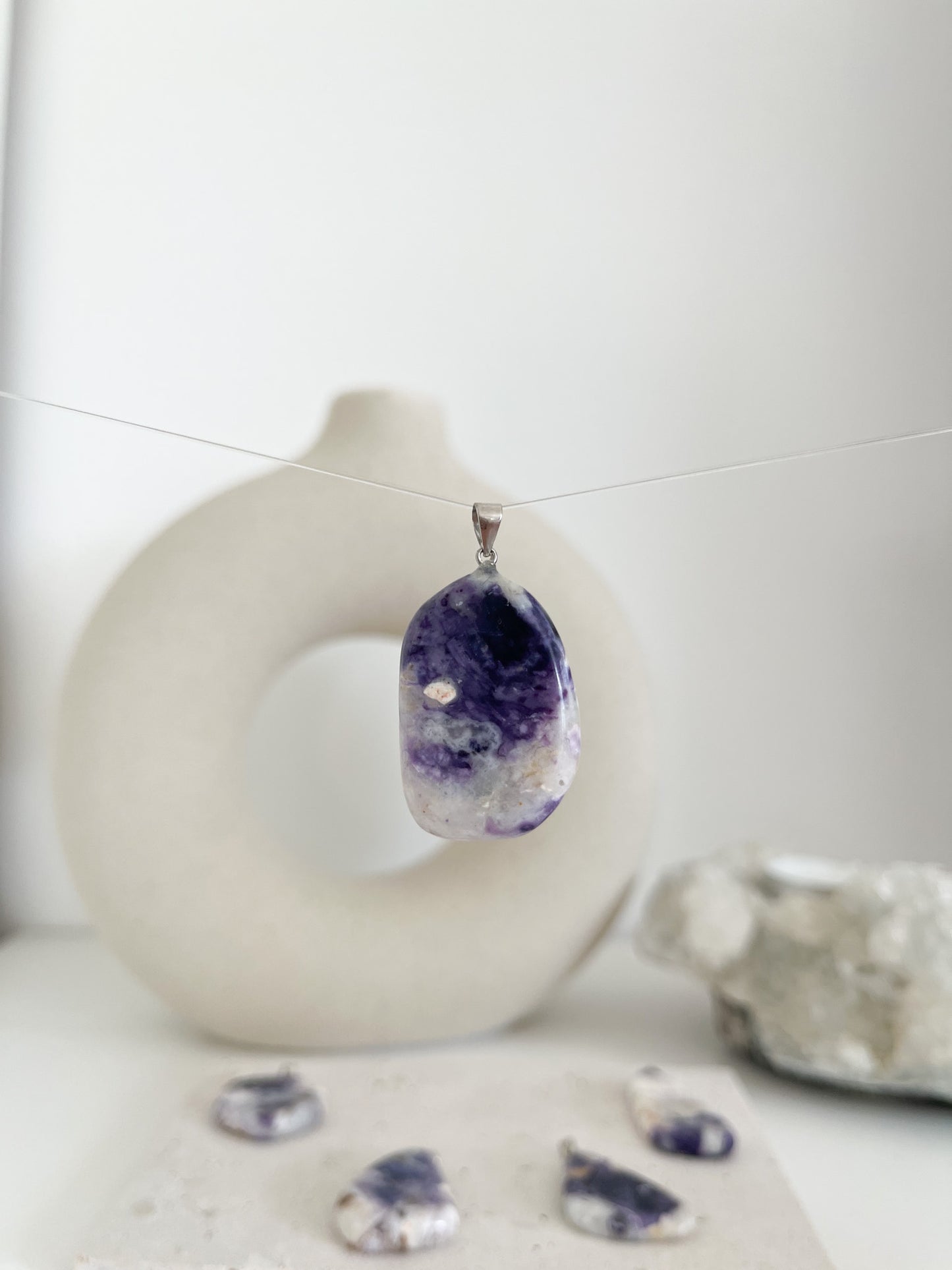 Fluoritopal 💜Anhänger | Fülle, Wachstum & Heilung💫