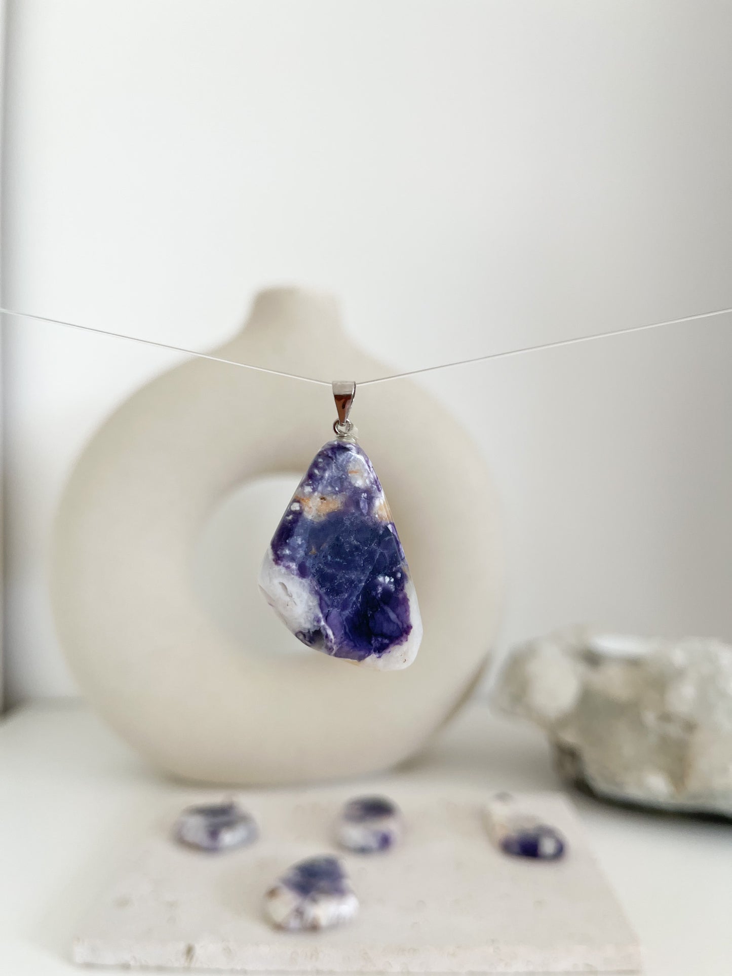 Fluoritopal 💜Anhänger | Fülle, Wachstum & Heilung💫