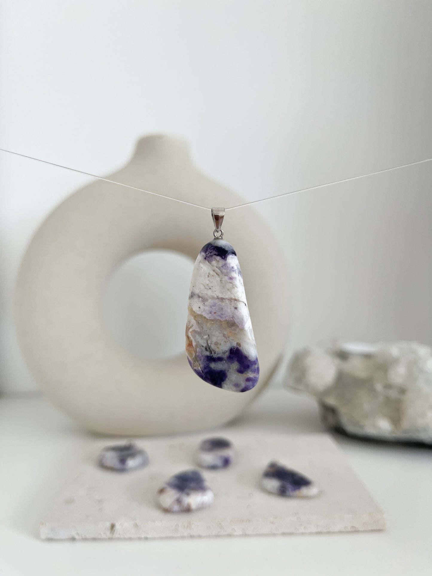 Fluoritopal 💜Anhänger | Fülle, Wachstum & Heilung💫