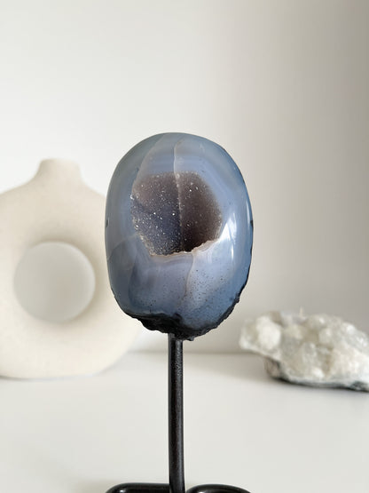 "Druzy" Achat auf Ständer (B-Ware)