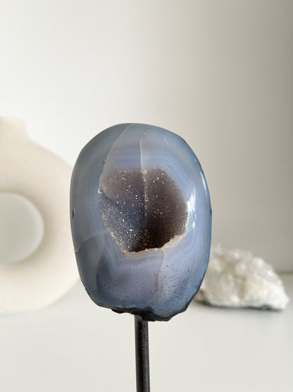 "Druzy" Achat auf Ständer (B-Ware)