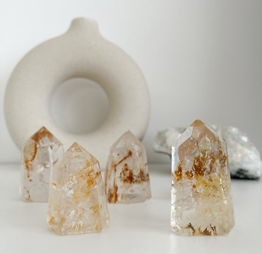 Bergkristall Spitzen mit 💫 Einschlüssen, verschiedene Ausführungen