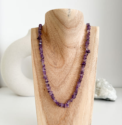 Schöne 💜 Amethyst Splitterkette, schenkt dir inneren Frieden🕊️