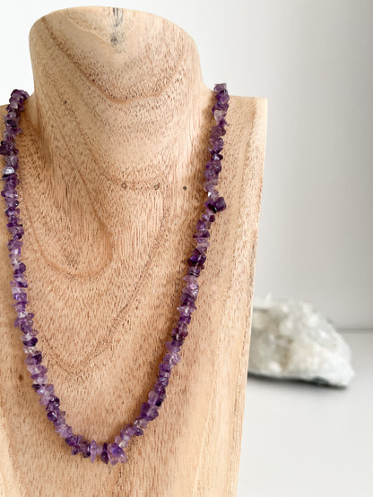 Schöne 💜 Amethyst Splitterkette, schenkt dir inneren Frieden🕊️