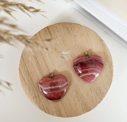 Rhodochrosit Anhänger Herz für deine Selbstliebe 💕