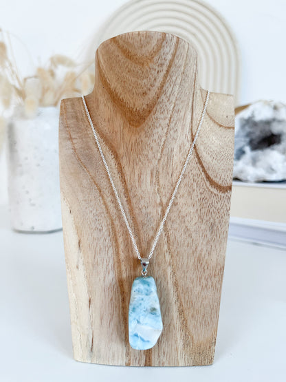 Larimar Anhänger mit Kette, Silber verschiedene Ausführungen